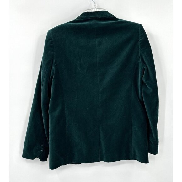 ZADIG & VOLTAIRE volly blazer emerald green velvet open front holiday trendy S - Picture 7 of 9